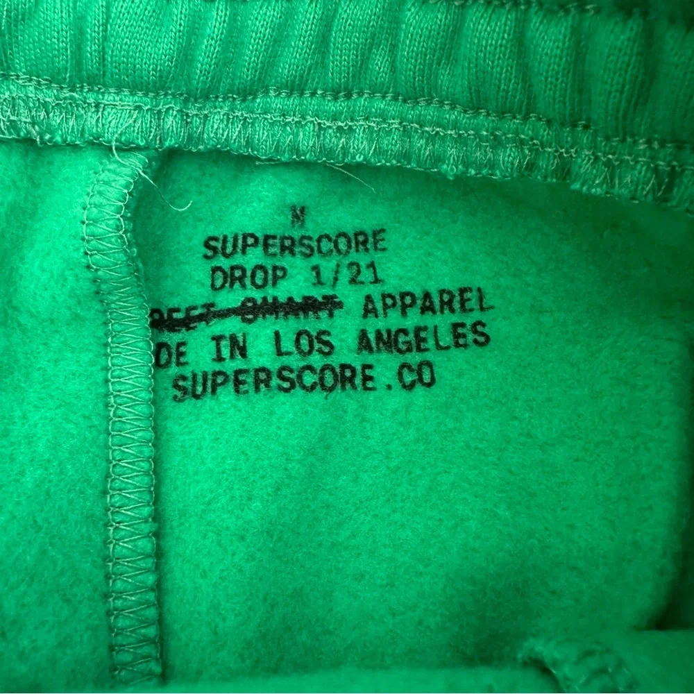 NWT SUPERSCORE Super Green Sweatpants Unisex Medium M